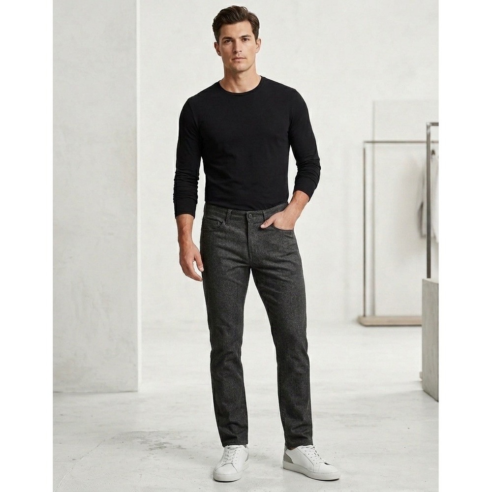 Banana Republic Travel Jean Mens 30x30 Slim Fit Stretch Charcoal Gray Heather